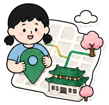 韩国大学地图分类图